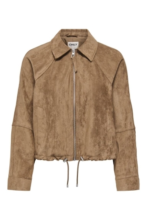 Only Only onllixa l/s faux suede jacket cc pnt 15376829 Jackets 5044798 bison