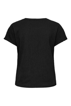 Only Only onldebbie s/s detail top cc jrs 15376483 T-shirt Korte mouw 5101392 black