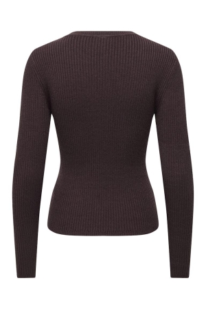 Only Only onlibi ls o-neck rib cc knt 15377948 Trui 5055088 fudge