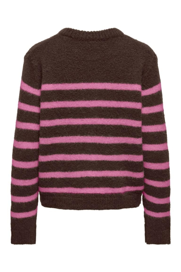 Only ONLMAGGIE LS BASEBALL NECK CARDI CC KNT 15375125 5101359 Coffee Bean Cyclamen/Mel