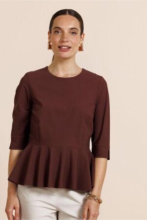 Studio Anneloes Studio Anneloes kacie top 13836 T-shirt Korte mouw 8600 chestnut