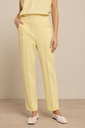 Studio Anneloes Studio Anneloes roisin bonded trousers 13874 Broek 2100 butter yellow