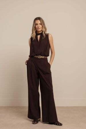 Studio Anneloes Studio Anneloes jenna jumpsuit 13880 Jumpsuit 8700 espresso