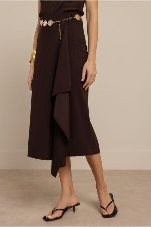 Studio Anneloes Studio Anneloes maisy skirt 13883 8700 espresso