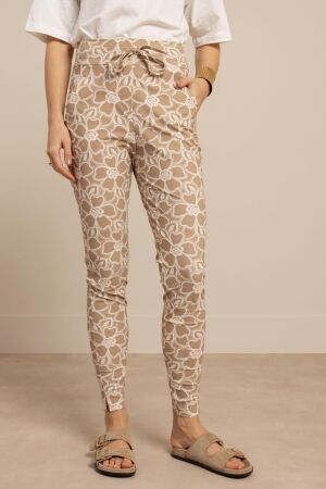 Studio Anneloes Studio Anneloes stairdown broderie trousers 13885 Broek 2217 latte/ecru