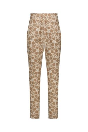 Studio Anneloes Studio Anneloes stairdown broderie trousers 13885 Broek 2217 latte/ecru