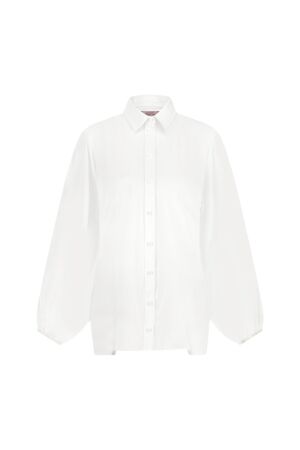 Studio Anneloes Studio Anneloes yuki poplin blouse 13854 Blouse 1100 off white