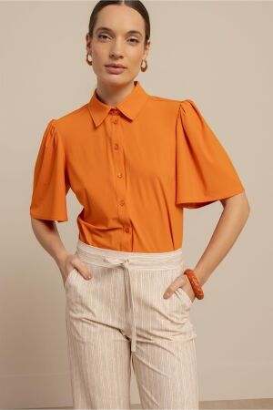 Studio Anneloes Studio Anneloes poppy butterfly blouse 13877 Blouse 2600 orchid orange