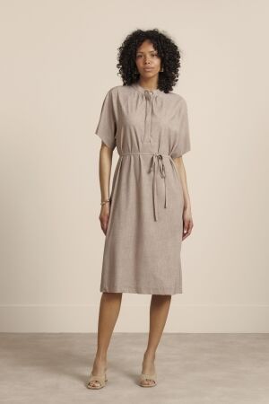 Studio Anneloes Studio Anneloes lissy linen look dress 13861 Jurk 2200 latte