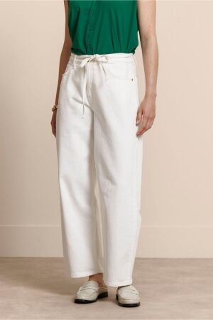 Studio Anneloes Studio Anneloes babet denim trousers 13922 Loose fit 1100 off white