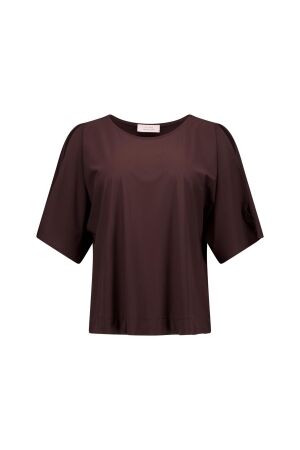 Studio Anneloes Studio Anneloes shelly top 13969 T-shirt Korte mouw 8700 espresso