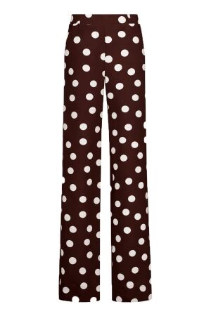Studio Anneloes Studio Anneloes lexie dot trousers 13934 Broek 8717 espresso/ecru