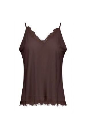 Studio Anneloes Studio Anneloes mitzie lace top 13955 Tops en Singlets 8700 espresso