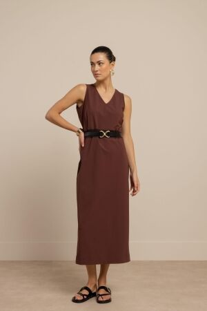 Studio Anneloes Studio Anneloes tirza dress 13952 Jurk 8600 chestnut
