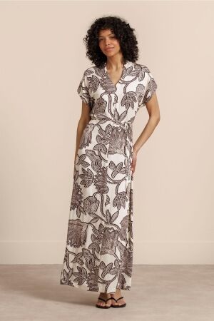 Studio Anneloes Studio Anneloes andra flower dress 13963 Jurk 1486 kit/chestnut