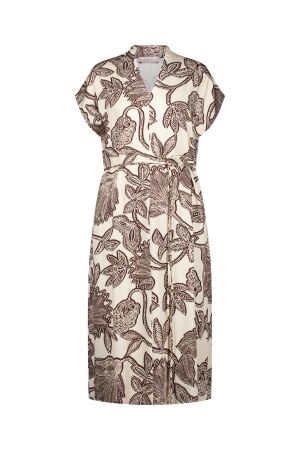 Studio Anneloes Studio Anneloes andra flower dress 13963 Jurk 1486 kit/chestnut