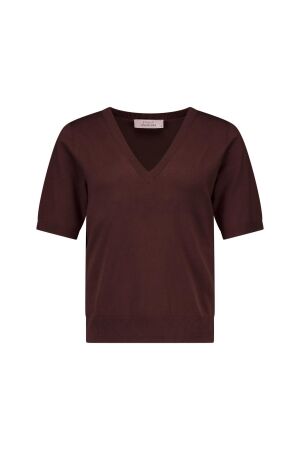 Studio Anneloes Studio Anneloes truida pullover 13989 Trui korte mouw 8600 chestnut