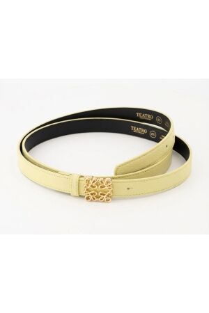 TEATRO FASHION TEATRO FASHION bien small classic grain geel Riemen geel
