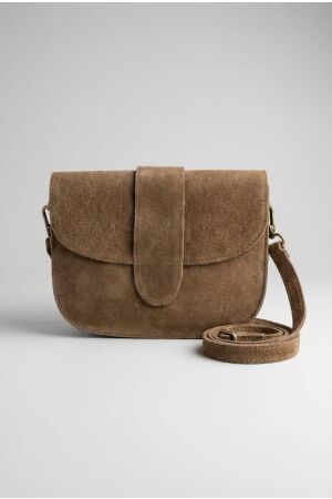 TEATRO FASHION TEATRO FASHION maan suede bag Tassen taupe