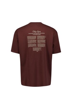 No- Excess No- Excess t-shirt crewneck graphic back print 33340712 Print T-shirts 042 dark brown