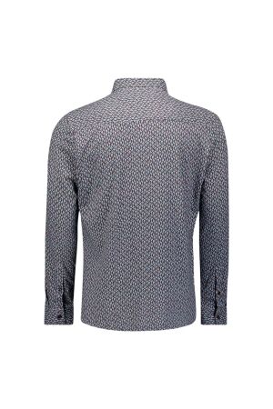 No- Excess No- Excess shirt jersey allover printed 33430813 Overhemd 138 dusty blue