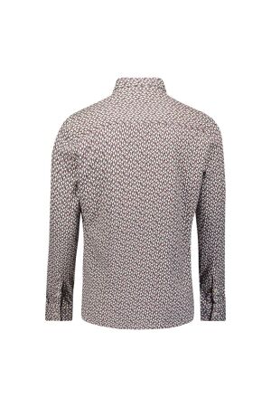 No- Excess No- Excess shirt jersey allover printed 33430813 Overhemd 010 white