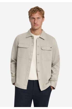 No- Excess No- Excess overshirt full button melange twill effect 3351080 Overshirt 041 light brown
