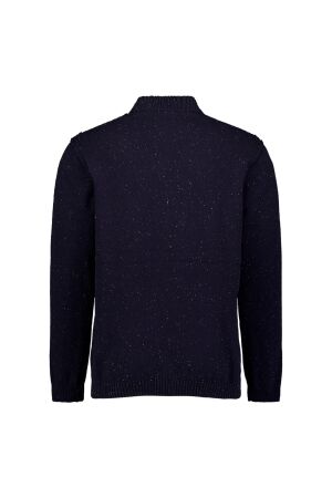 No- Excess No- Excess pullover turtle neck melange neps with wool 332108 Sweater 178 dark night
