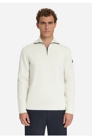 No-Excess No- Excess pullover wing collar half zip relief 33210920 Sweater 017 chalk