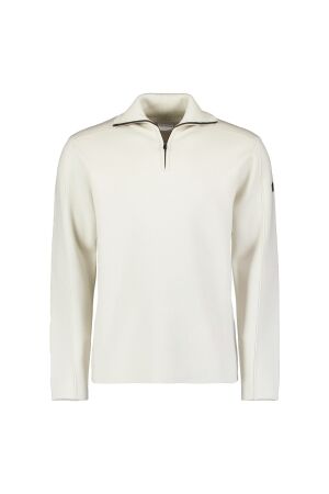 No-Excess No- Excess pullover wing collar half zip relief 33210920 Sweater 017 chalk
