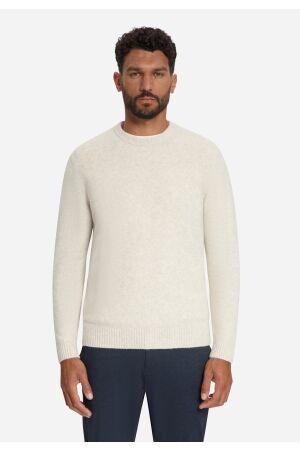 No-Excess No-Excess pullover crew neck melange light weight with wool Sweater 014 stone