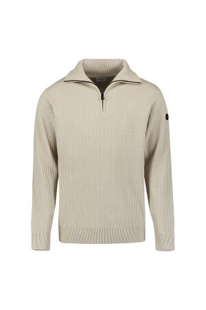 No-Excess No-Excess pullover half zip wing collar tuck stitch 33230932 Trui 110 light grey melange
