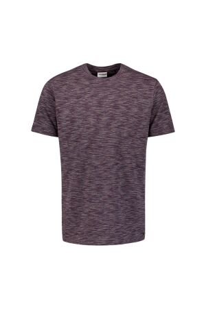 No- Excess No- Excess t-shirt crewneck spacedyed stripes 33350701 Print T-shirts 042 dark brown