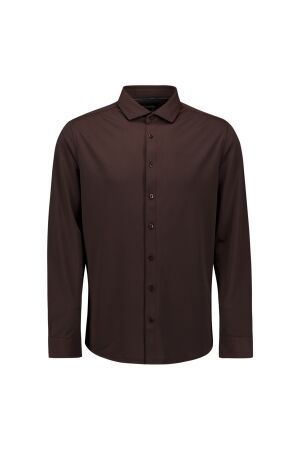 No- Excess No- Excess shirt travel jersey sedoc 33410885sn Overhemd 042 dark brown