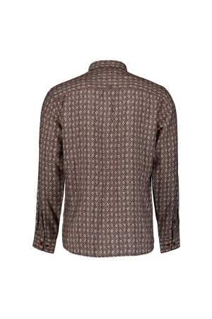 No-Excess No- Excess shirt allover printed 33450951 Overhemd 041 light brown