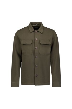 No-Excess No-Excess overshirt full button pique sweat 33510925 Overshirt 053 army