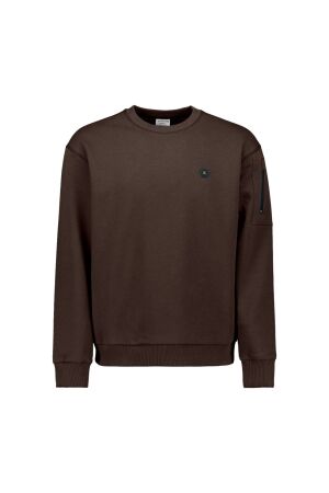 No- Excess No- Excess sweater crewneck brushed inside 33130857 Sweater 042 dark brown