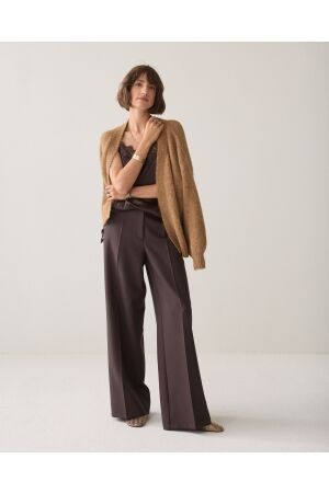 Summum Summum trousers foam uni 4s2369-11680 Broek 754 dark chocolate