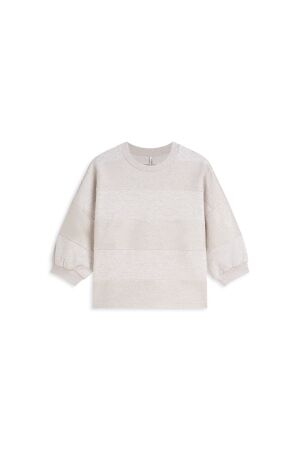 Summum Summum sweat coated stripe 3s5334-30770 Sweater 122 ivory