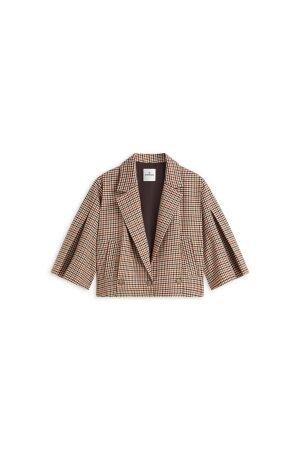 Summum Summum blazer check goji berry 1s1331-12496 Blazers 120 multicolour