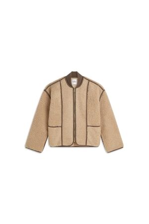 Summum Summum jacket bonded teddy 1s1312-12512 Jackets 708 light taupe