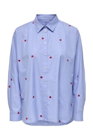 Only Only onlnew lina grace str emb shirt wvn noos Blouse moonlight blue