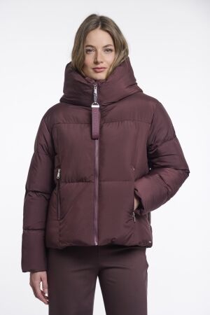 Rino & Pelle Rino & Pelle padded jacket with detachable collar joni.7002612 Winterjassen 11122 fudge cloak