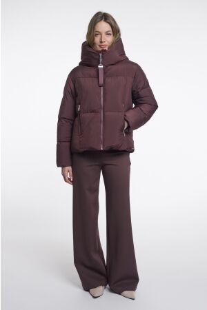 Rino & Pelle Rino & Pelle padded jacket with detachable collar joni.7002612 Winterjassen 11122 fudge cloak