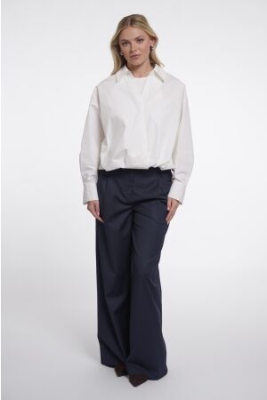 Rino & Pelle Rino & Pelle wrap blouse with fixed innertop nio.7002611 Blouse 10 white