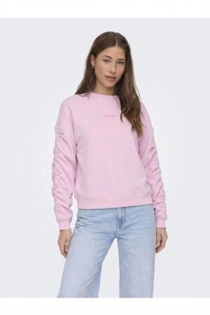 Only Only onlsweat l/s ruched crew swt Sweater winsome orchid
