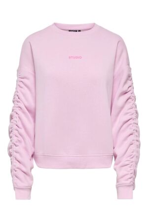 Only Only onlsweat l/s ruched crew swt Sweater winsome orchid
