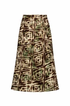 Tramontana Tramontana skirt fading diamonds  c14-21-201 009992-printbrowns