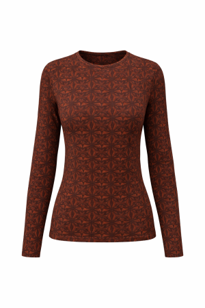 Tramontana Tramontana stretch lace top c36-21-401 T-shirt Lange mouw 002650-chocolate 002650-Chocolate Tramontana Tramontana stretch lace top c36-21-401 T-shirt Lange mouw 002650-chocolate 002650-Chocolate