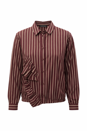 Tramontana Tramontana blouse bow applique  c51-21-301 Blouse 004580-pomegranate
